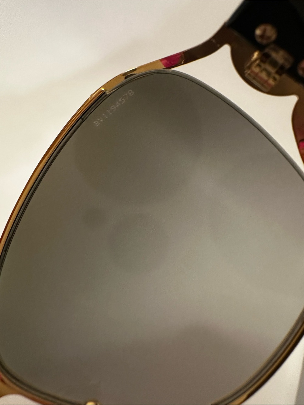 Versace Gold Frame Sunglasses with Black Temples and Gray Lenses - Picture 5 of 8